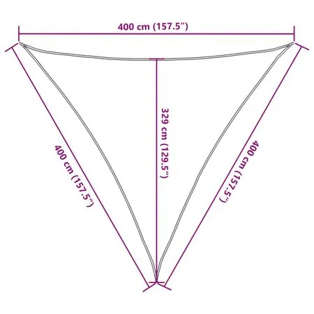  Parasolar, alb, 4x4x4 m, HDPE, 160 g/m²