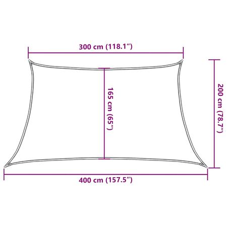  Pânză parasolar, roșu, 3/4x2 m, HDPE, 160 g/m²