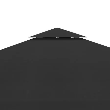  Acoperiș de pavilion, 2 niveluri, negru, 3x3 m, 310 g/m²