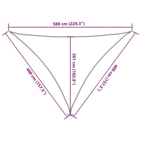  Pânză parasolar, negru, 4x4x5,8 m, HDPE, 160 g/m²