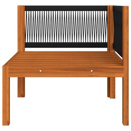  Set mobilier de grădină cu perne, 2 piese, lemn masiv de acacia