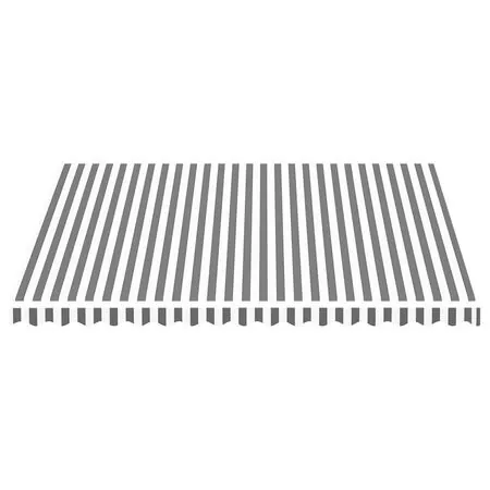  Pânză de rezervă copertină, antracit și alb, 4x3,5 m