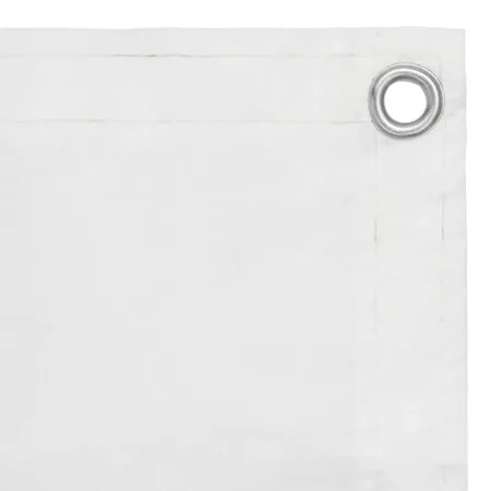  Paravan de balcon, alb, 75 x 400 cm, țesătură oxford