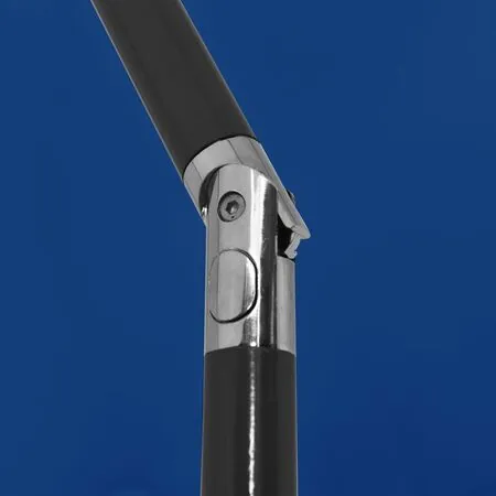  Umbrelă de soare de plajă, albastru azuriu, 200x125 cm