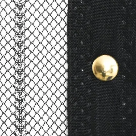  Perdea de ușă anti-insecte cu magnet, 2 buc., negru, 210x90 cm