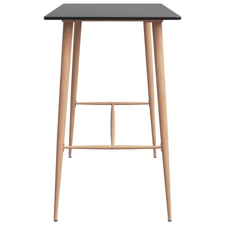  Set mobilier de bar, 5 piese, negru