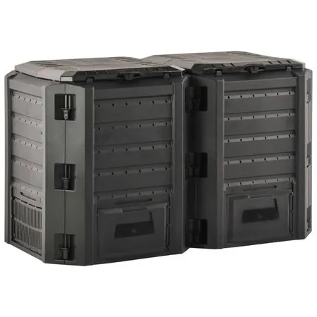  Compostor de grădină, negru, 800 L