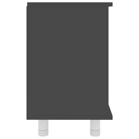  Dulap de baie, negru, 60 x 32 x 53,5 cm, lemn prelucrat