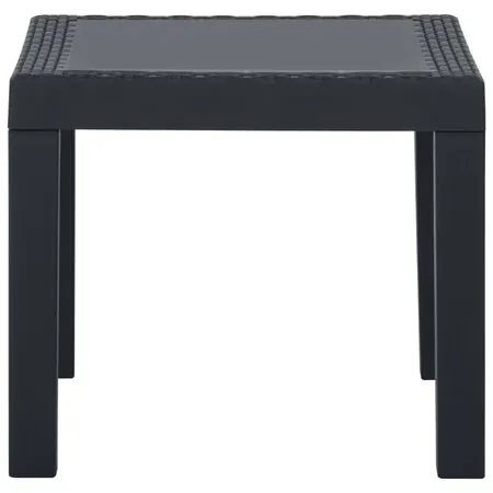  Set mobilier de grădină cu perne, 3 piese, gri, plastic