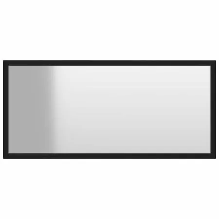  Set mobilier de baie, 2 piese, negru, PAL