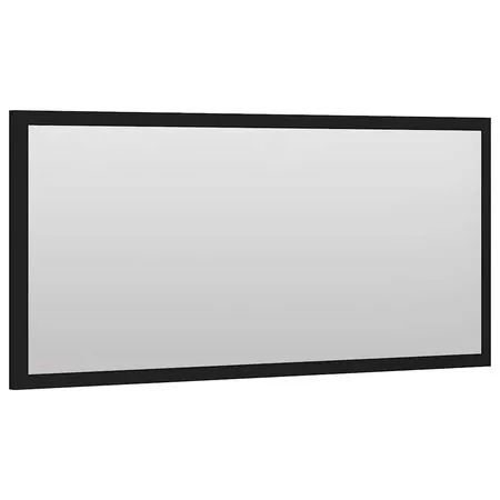  Set mobilier de baie, 2 piese, negru, PAL
