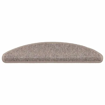  Covorașe scări autoadezive, 15 buc. bej închis, 56x17x3cm