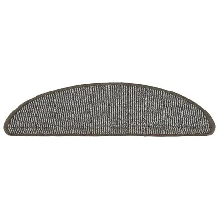  Covorașe pentru trepte scară, 15 buc., gri, 56x17x3 cm