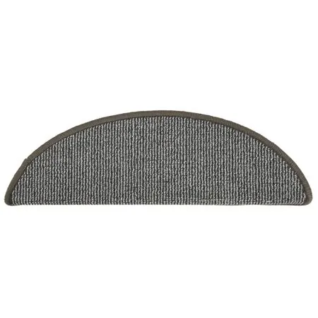  Covorașe pentru trepte scară, 15 buc., gri, 56x17x3 cm