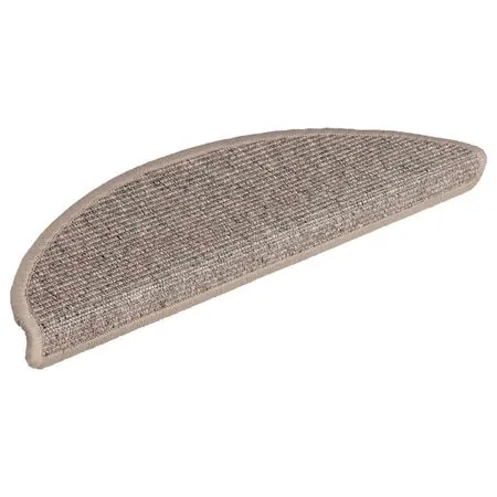  Covorașe scări autoadezive, 15 buc. bej închis, 56x17x3cm