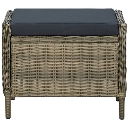  Set mobilier de grădină, 7 piese, maro