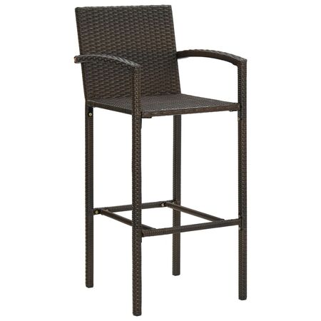  Set mobilier de bar de grădină, 5 piese, maro