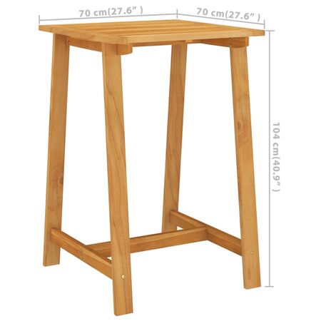  Set mobilier de bar de grădină, 5 piese, maro