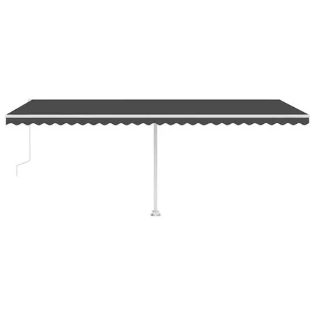 Copertină autonomă retractabilă automat, antracit, 600x300 cm