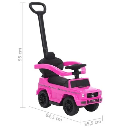  Mașinuță cu împingere G63, roz