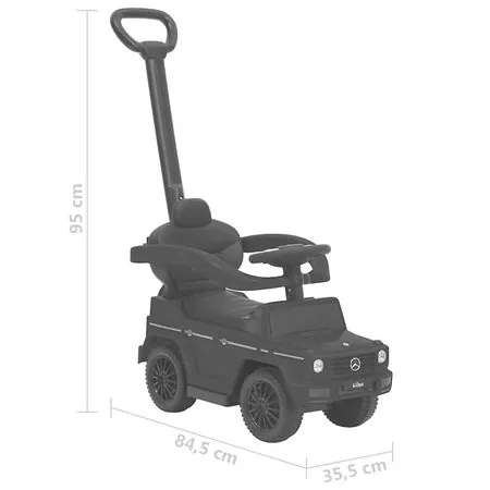  Mașinuță cu împingere G63, negru