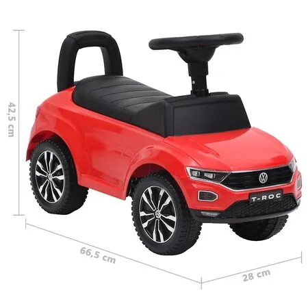  Mașinuță primii pași Volkswagen T-Roc, roșu