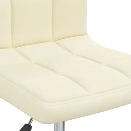  Scaun de birou pivotant, crem, material textil