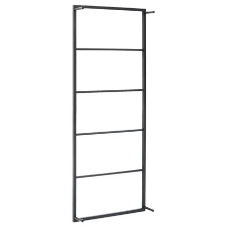  Suport de prosoape, negru, 45x10x115 cm, oțel