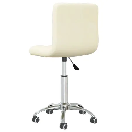  Scaun de birou pivotant, crem, material textil