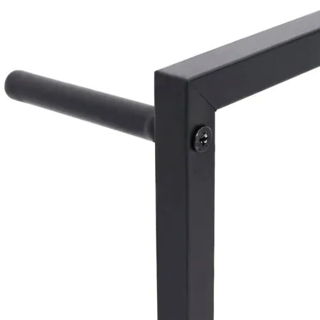  Suport de prosoape, negru, 45x10x115 cm, oțel