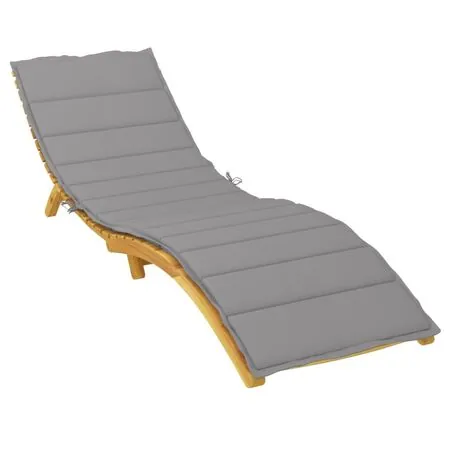  Pernă de șezlong, gri, 200x70x3 cm, textil oxford