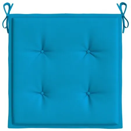  Perne scaune grădină 2 buc. albastru 50x50x3 cm țesătură Oxford
