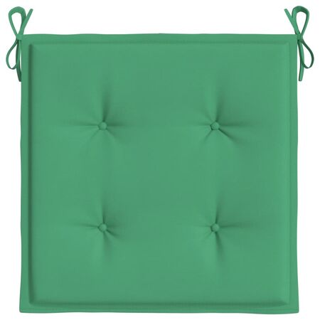  Perne scaune de grădină 2 buc. verde 50x50x3 cm țesătură Oxford