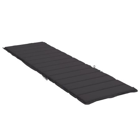  Pernă de șezlong, negru, 200x60x3 cm, textil oxford