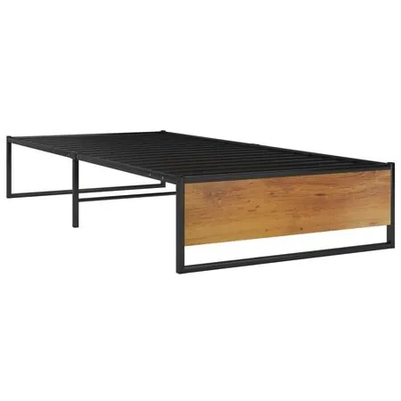 Cadru de pat, negru, 90 x 200 cm, metal