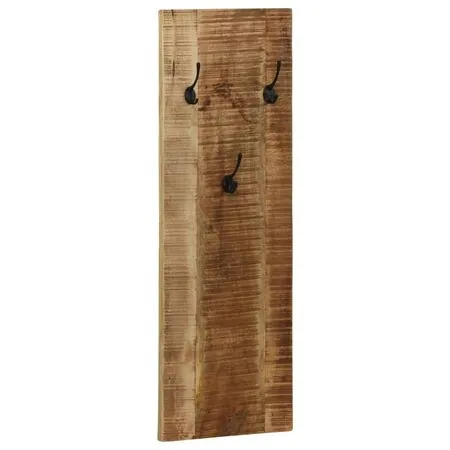  Cuier haine de perete, 2 buc., lemn masiv de mango 36x110x3 cm