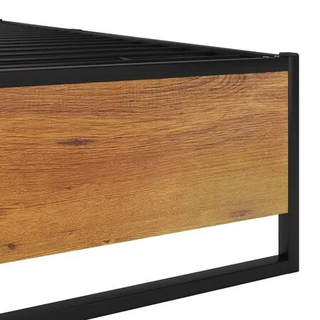  Cadru de pat, negru, 90 x 200 cm, metal