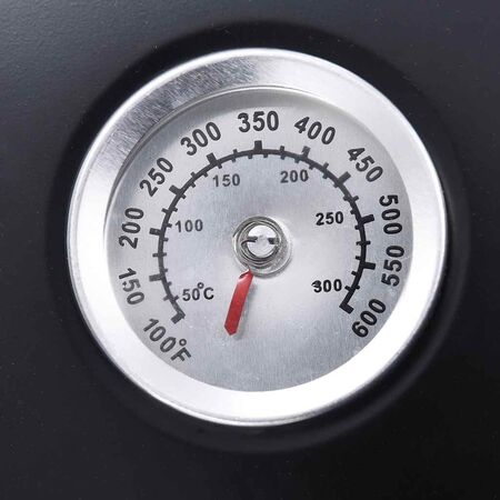  Grătar pe cărbuni cu afumătoare 3-în-1, 40 x 80 cm