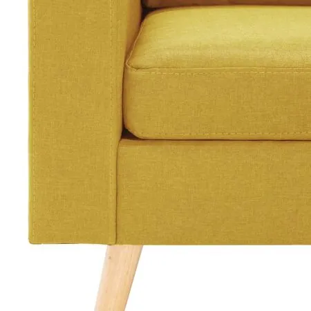  Fotoliu, galben, material textil