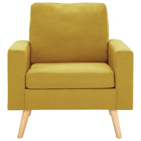  Fotoliu, galben, material textil
