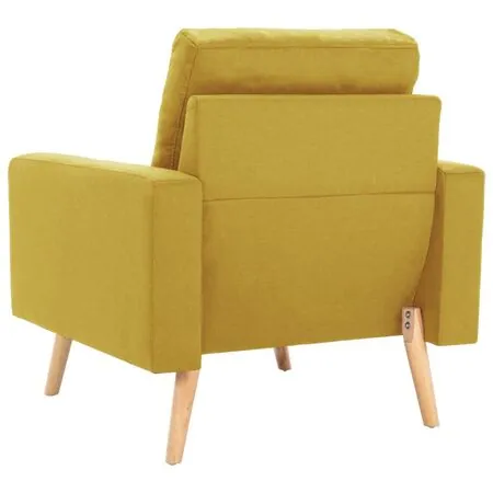  Fotoliu, galben, material textil