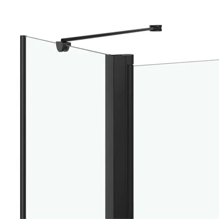  Cabină de duș dublu-pliabilă, negru, 120x68x130 cm, ESG