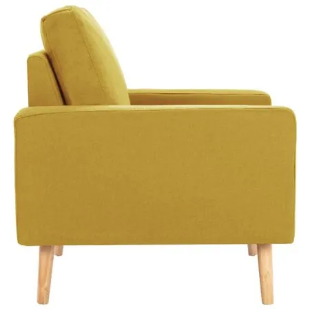  Fotoliu, galben, material textil