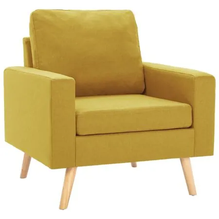  Fotoliu, galben, material textil