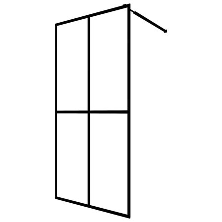  Paravan de duș walk-in, 140x195 cm, sticlă securizată mată