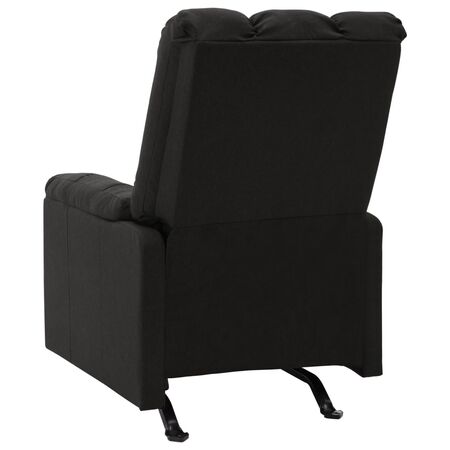  Fotoliu de masaj rabatabil, negru, material textil