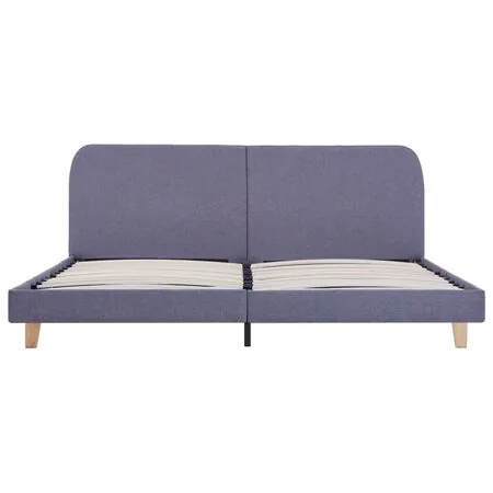  Cadru de pat, gri deschis, 180 x 200 cm, material textil