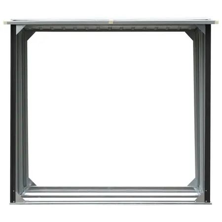  Șopron depozitare lemne antracit 172x91x154 cm oțel galvanizat