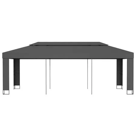 Pavilion cu acoperiș dublu, antracit, 3 x 6 m