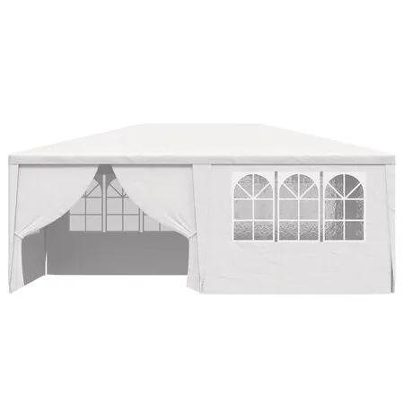  Cort de petrecere profesional cu pereți alb 4 x 6 m 90 g/m²